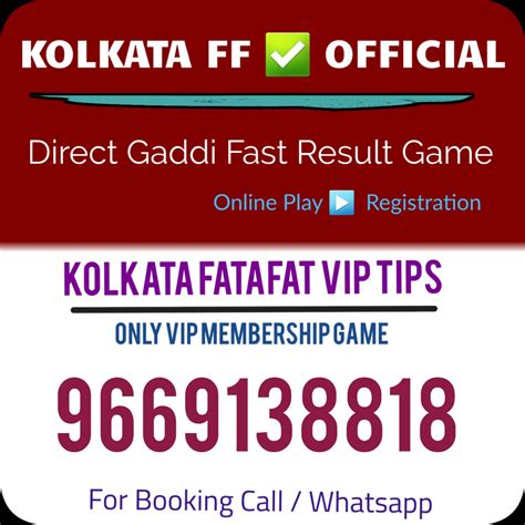 kolkata fatafat tips video ghosh babu|kolkata ff result .